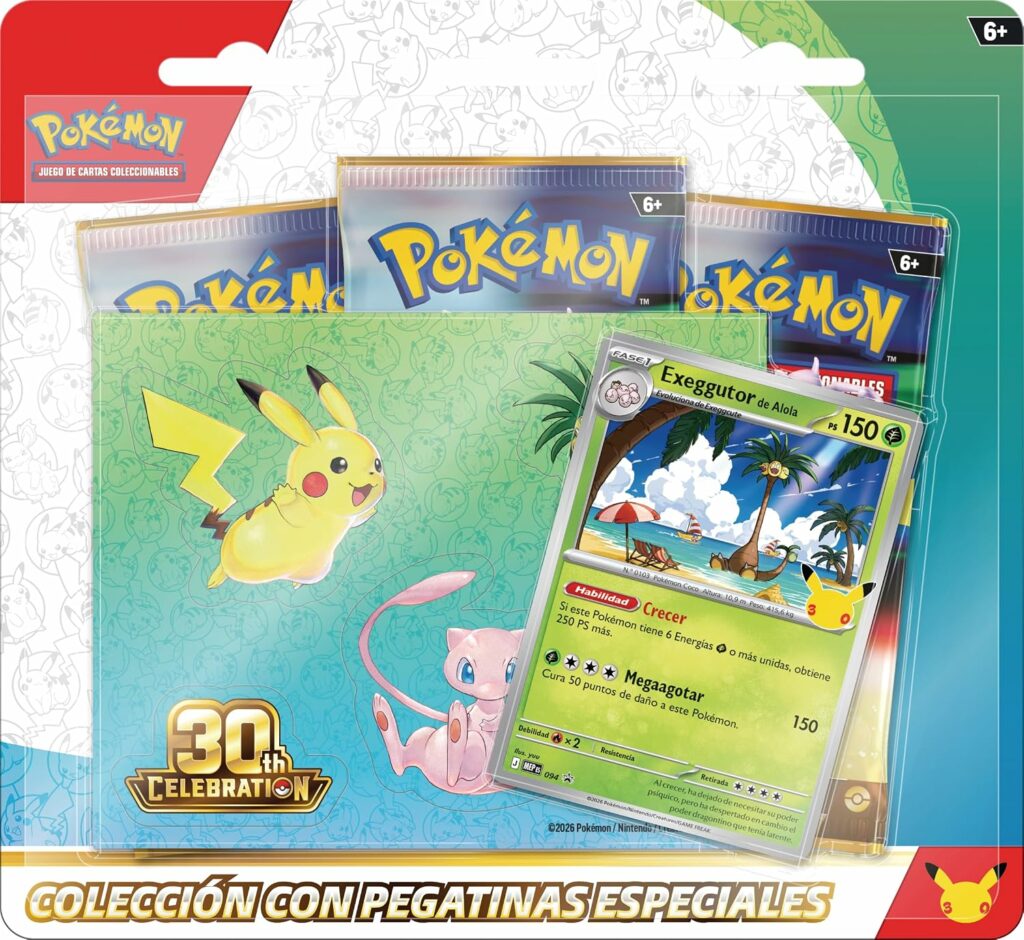 Colección con Pegatinas 30 Aniversario: Exeggutor de Alola de JCC Pokémon Español