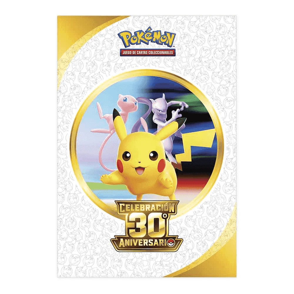 Pokémon 30 Aniversario Poster con 3 Sobres y 3 Cartas Inglés - Imagen 2